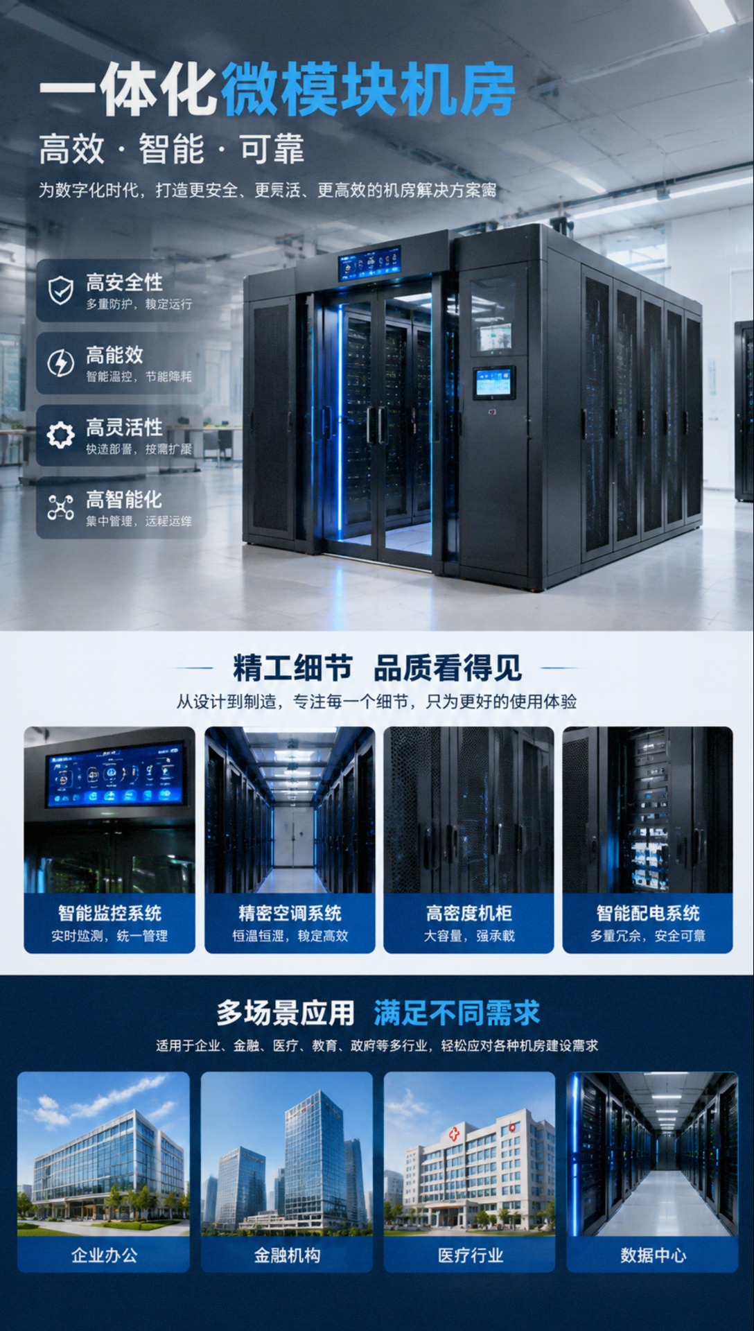 南平微模块机房热通道微模块
